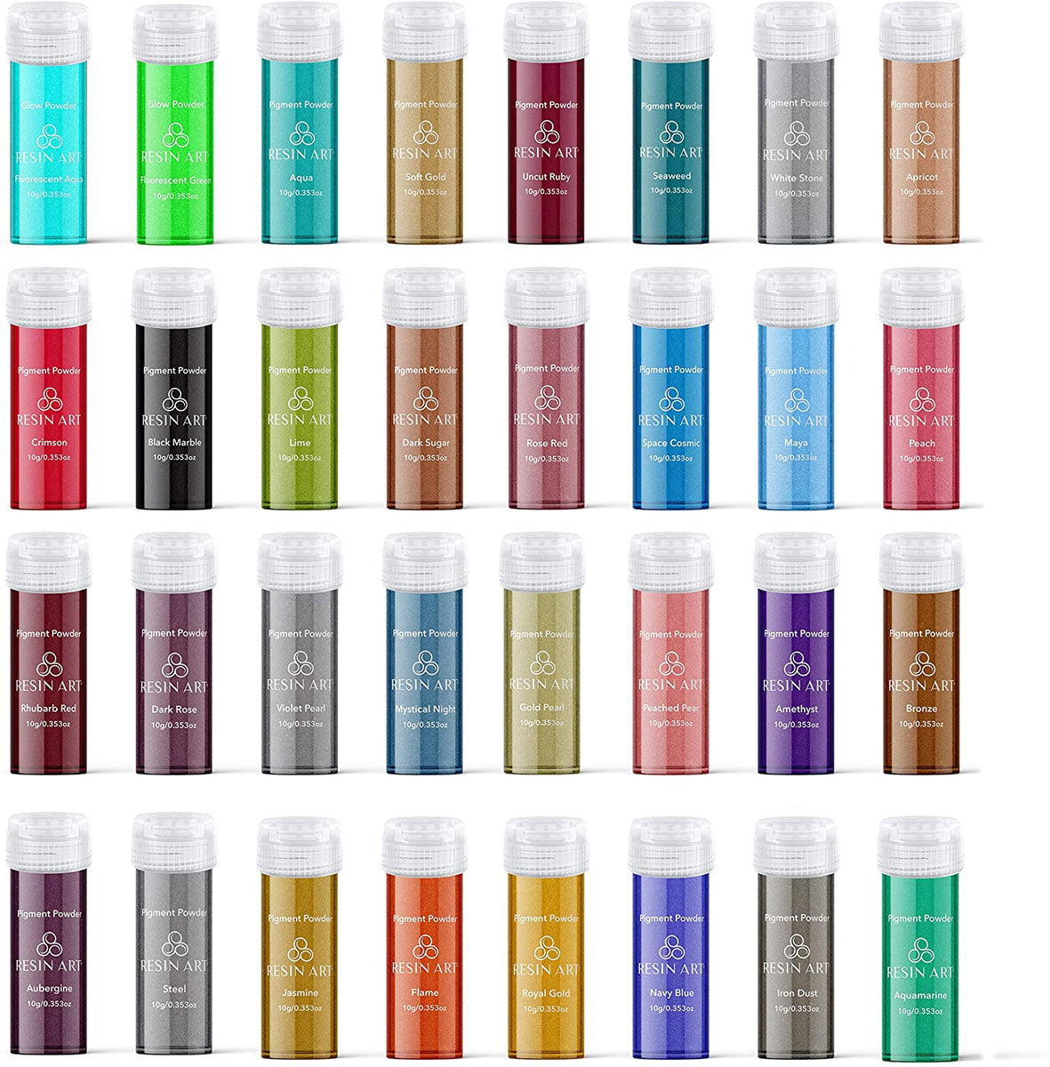 Mica Pigment Nail Art Lip Gloss Color Powder (52 Colors)